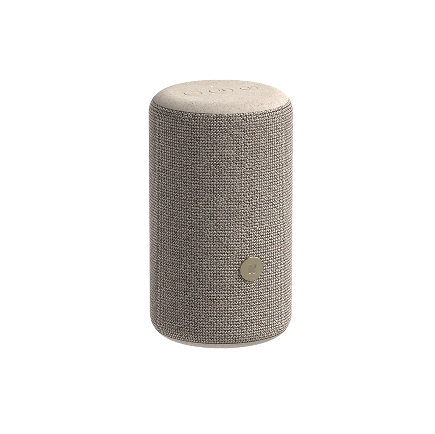 aCAPELLA loudspeaker, wheat color, Bluetooth, recycled materials