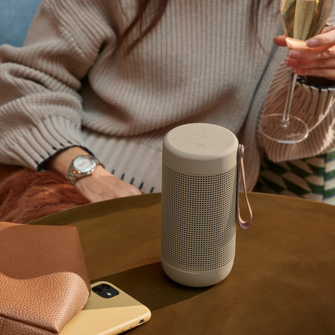 Kreafunk aCOUSTIC loudspeaker, ivory sand, Bluetooth