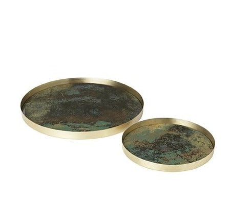 Ebba Glass Tray - ARMY - Set of 2 sizes