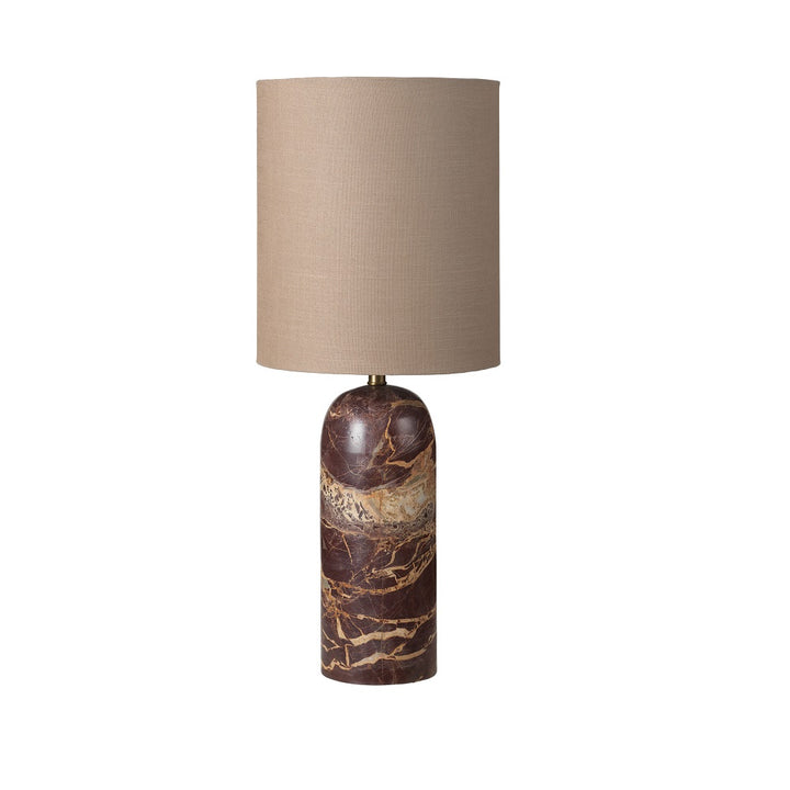 Asta Lamp w. Lampshade - CHERRY RED, TAUPE