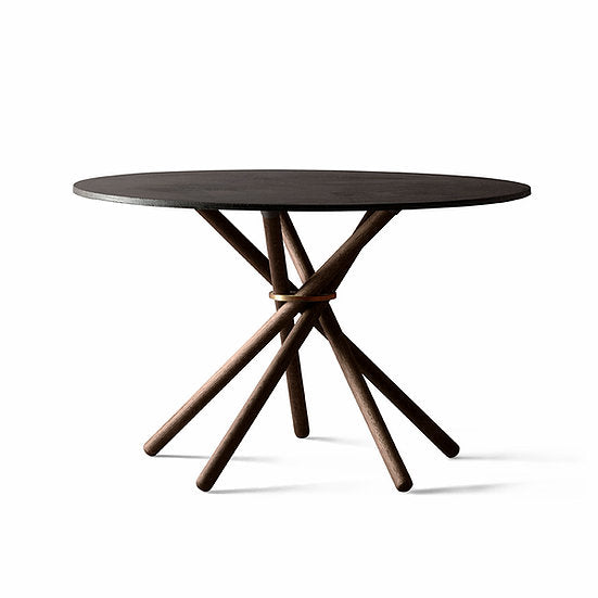 Hector dining table 120, Black Grey concrete