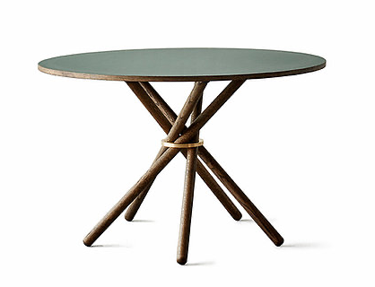 Hector dining table 120, Dark Green Linoleum