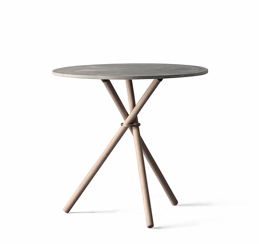 Aldric Café table, Light Grey concrete