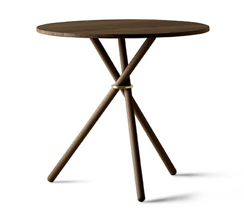 Aldric Café table, Black Oiled Oak