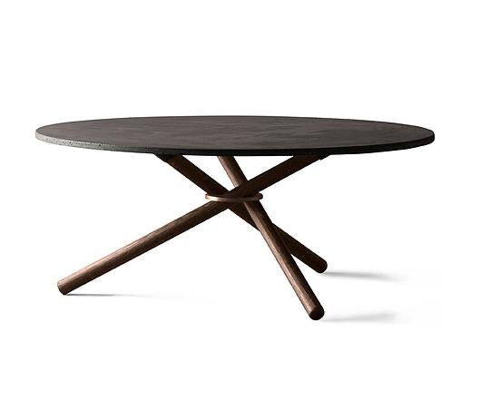 Bertha Coffee/Lounge table, Black Grey concrete