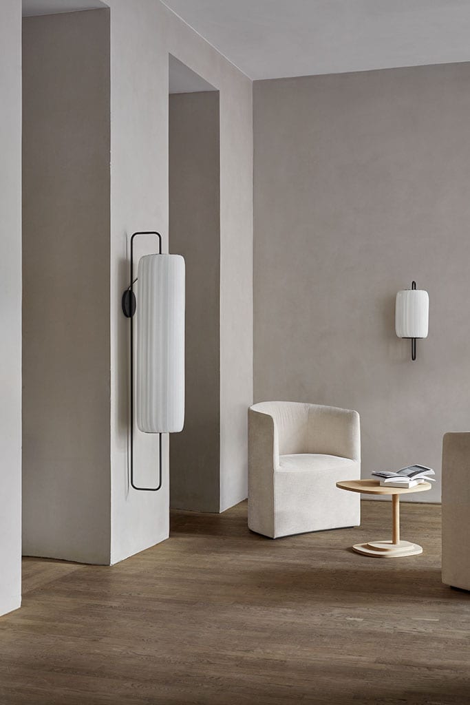 TR37 Wall light, PC/Nonwoven, White, 25 x 142 cm total width 30 cm